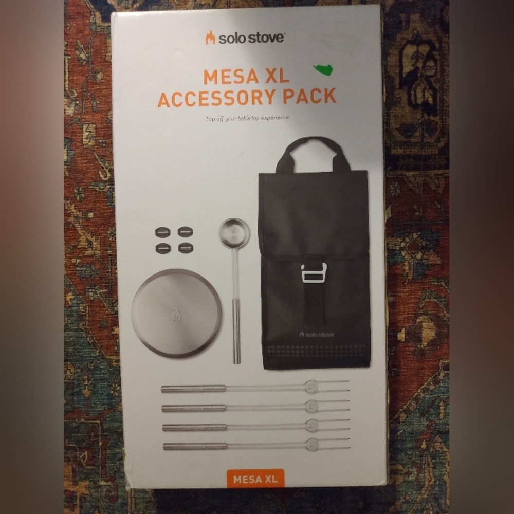 Solo Stove Mesa XL Accessory Pack Tabletop Firepit Tool Kit Stainless Steel Bag